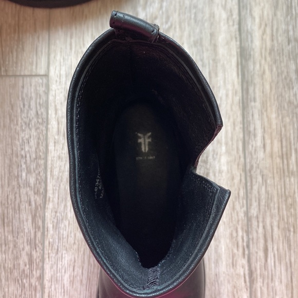 Black Leather Studded Frye Boots - Picture 5 of 5